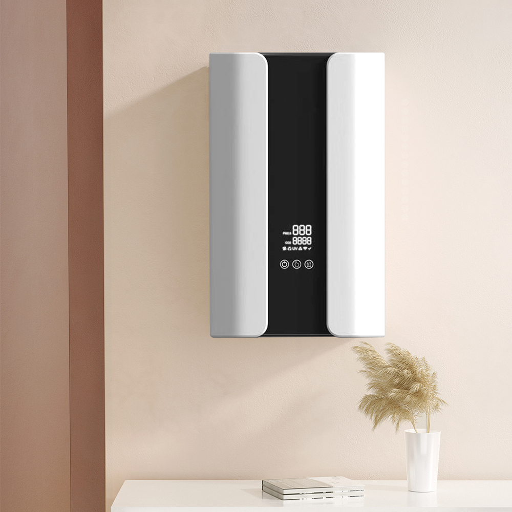 تنقية الهواء الفعالة: تنقية مزايا الجدار المثبتة على الجدار 300 جهاز تهوية طازج Cadr